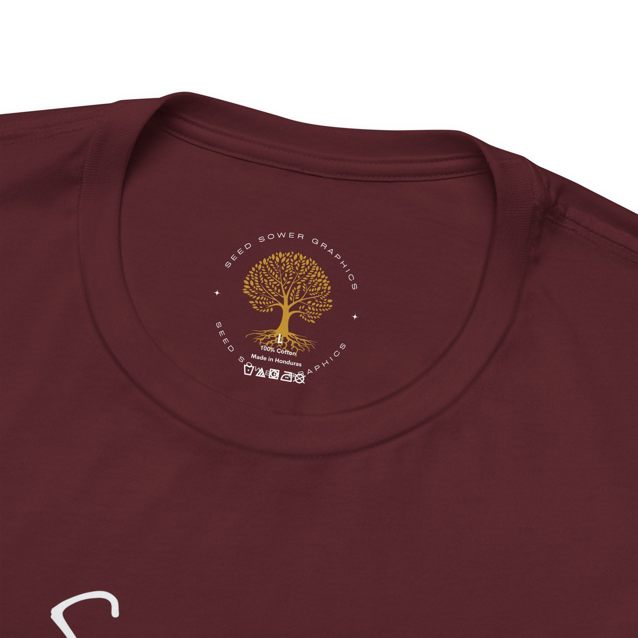 Sanctified – Christian Minimal Script Tee | Set Apart in Christ