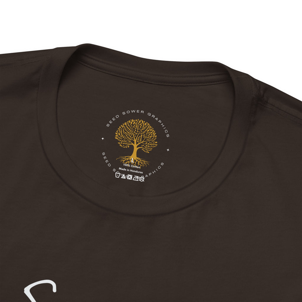 Sanctified – Christian Minimal Script Tee | Set Apart in Christ