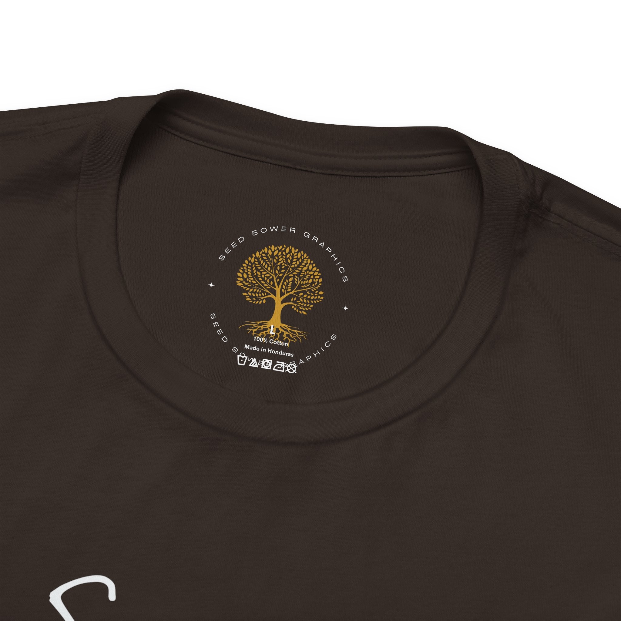 Sanctified – Christian Minimal Script Tee | Set Apart in Christ