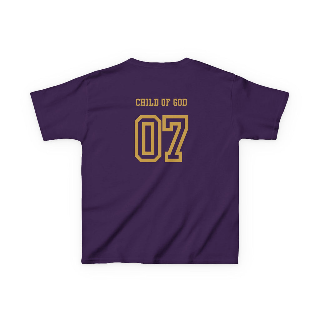 Kingdom Kid Youth Christian Shirt | Child of God Jersey Tee for Boys & Girls