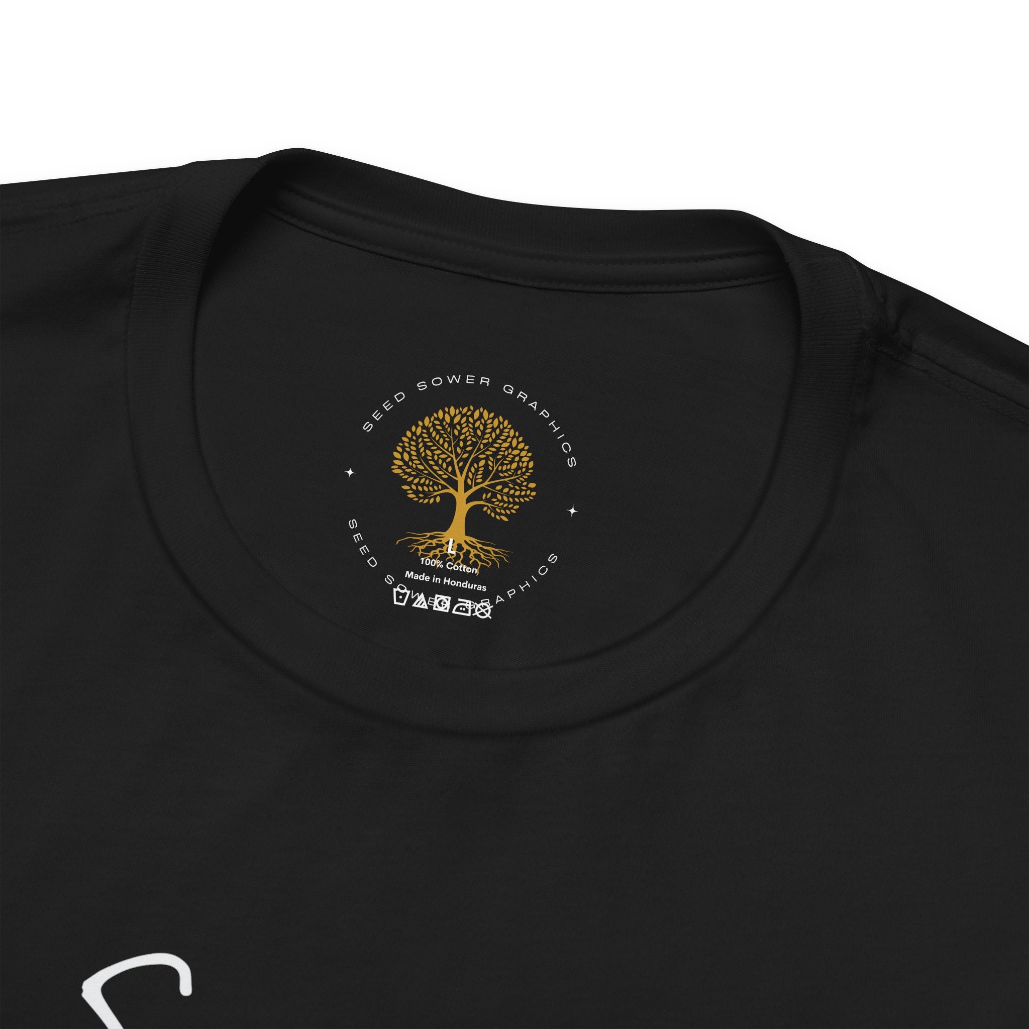 Sanctified – Christian Minimal Script Tee | Set Apart in Christ