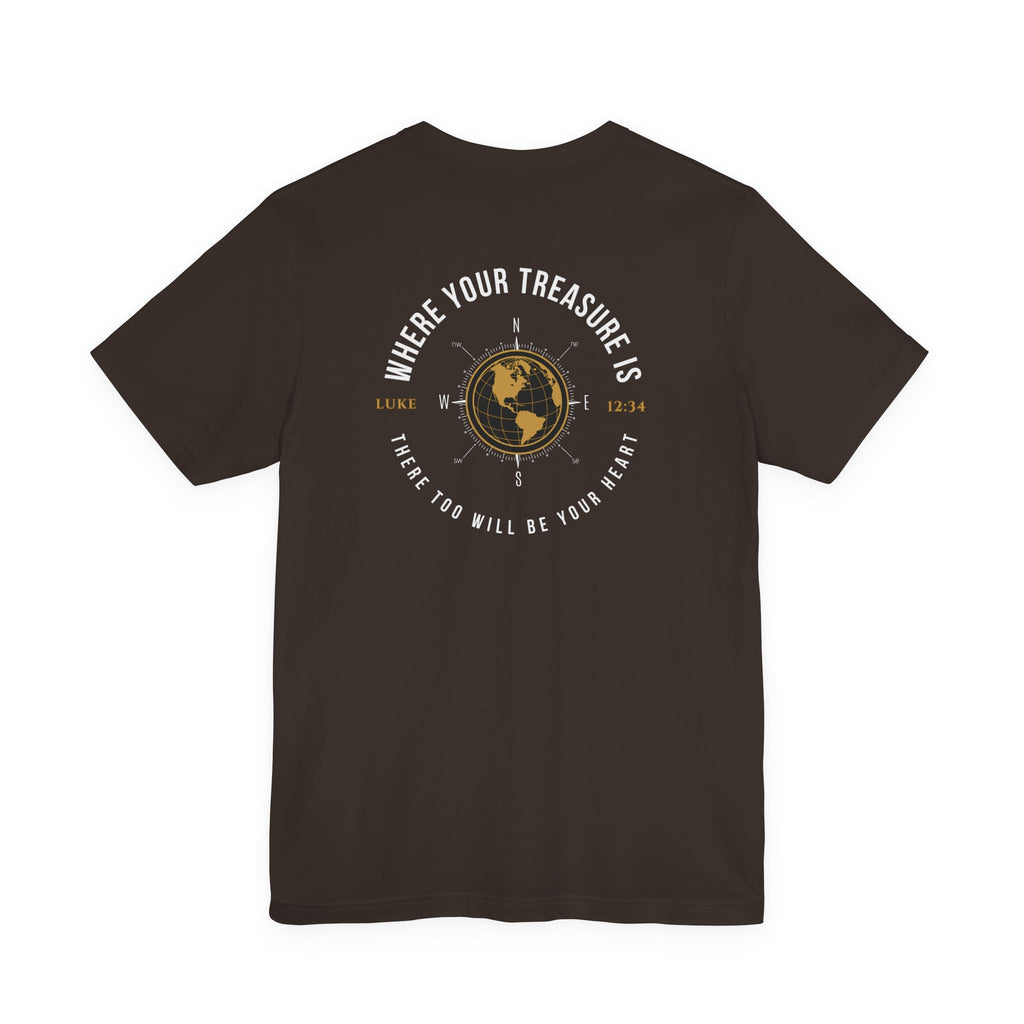 Seeker T-Shirt — 'Where Your Treasure Is' Travel Graphic Tee