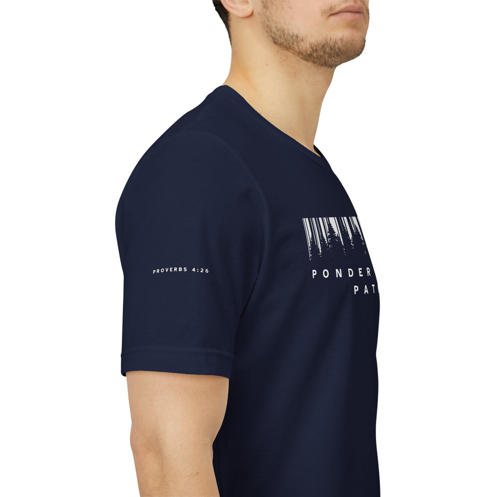 Ponder Your Path Christian Streetwear Tee | Minimal Faith-Inspired Graphic Shirt