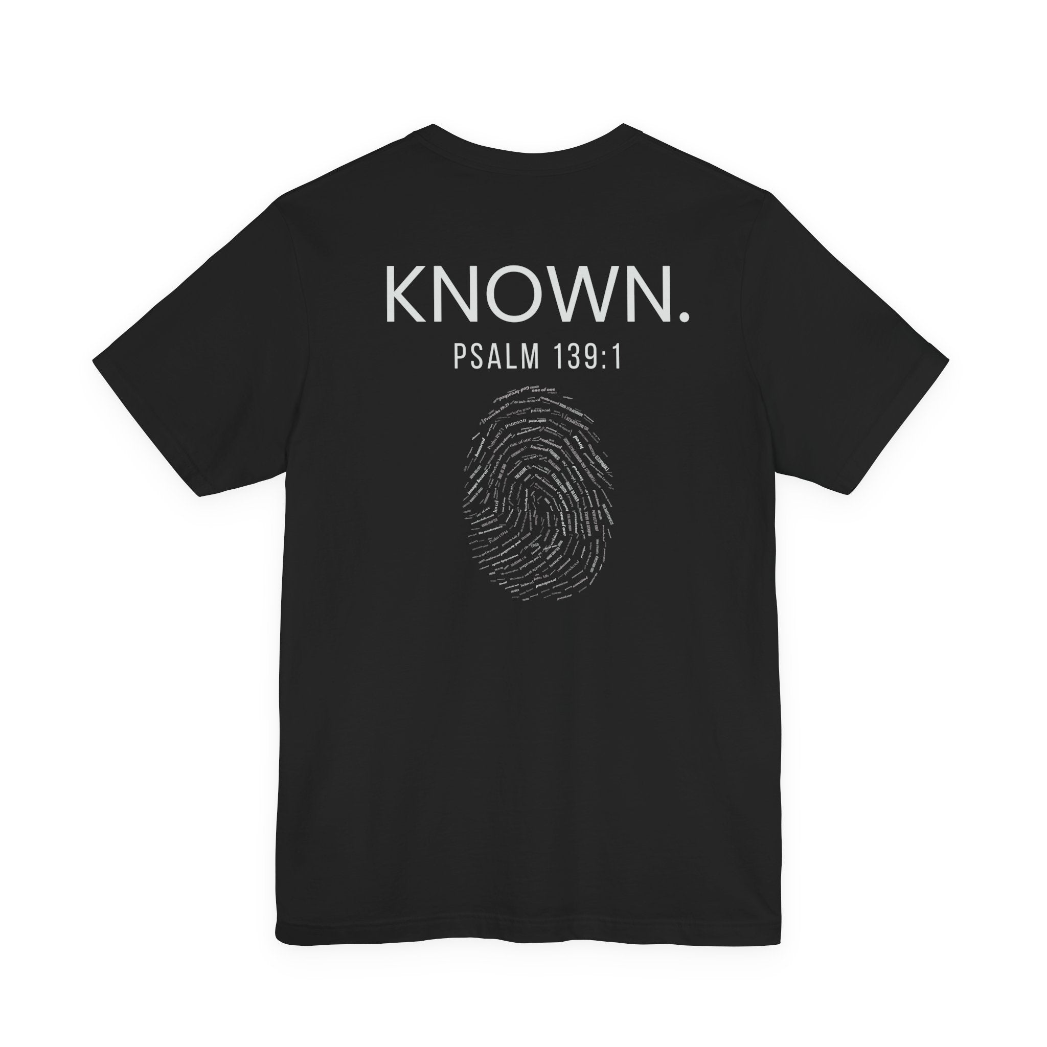 Known — Psalm 139 Christian Streetwear Tee