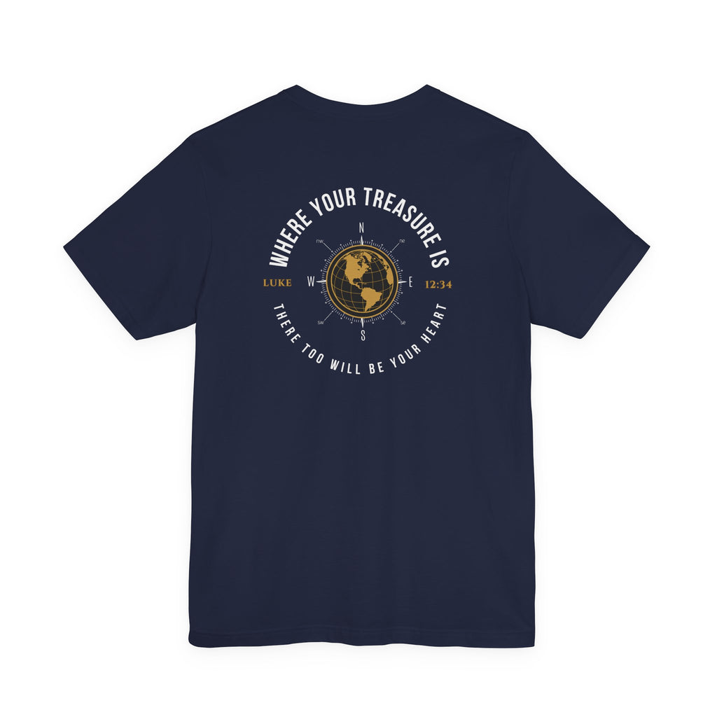 Seeker T-Shirt — 'Where Your Treasure Is' Travel Graphic Tee