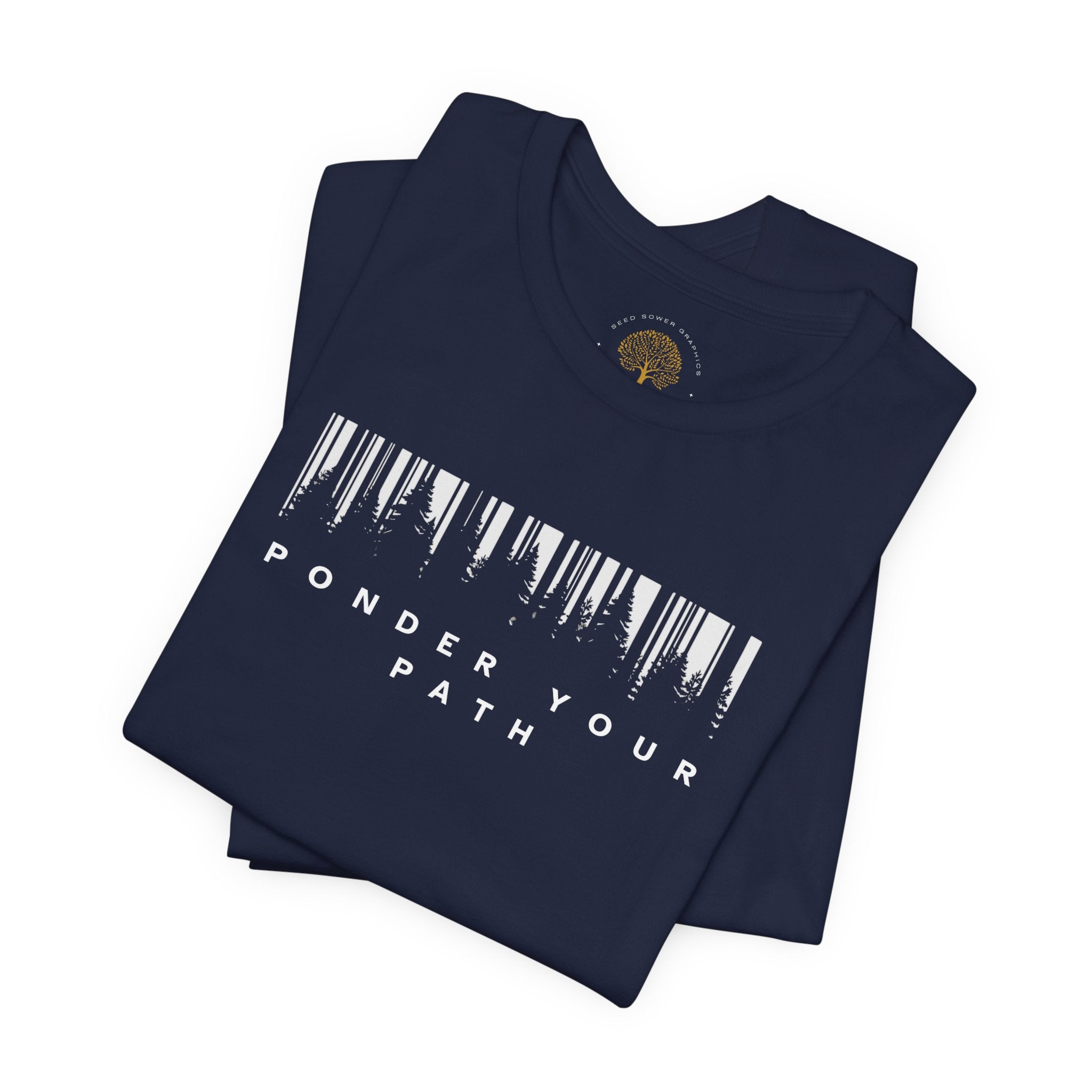 Ponder Your Path Christian Streetwear Tee | Minimal Faith-Inspired Graphic Shirt