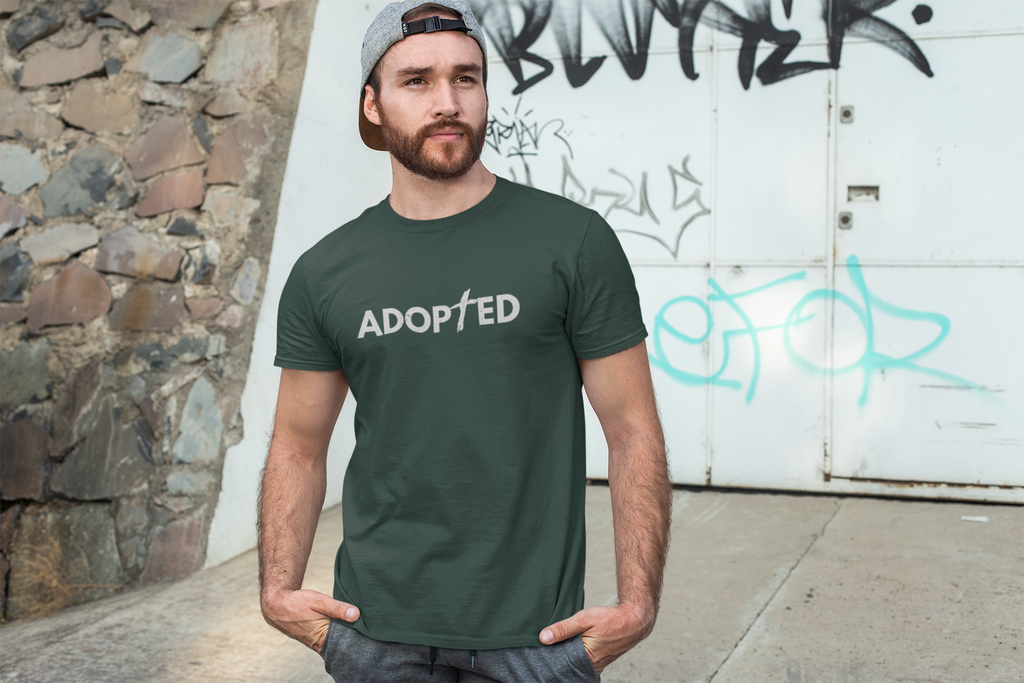 ADOPTED – Minimal Christian Faith T-Shirt | Identity in Christ