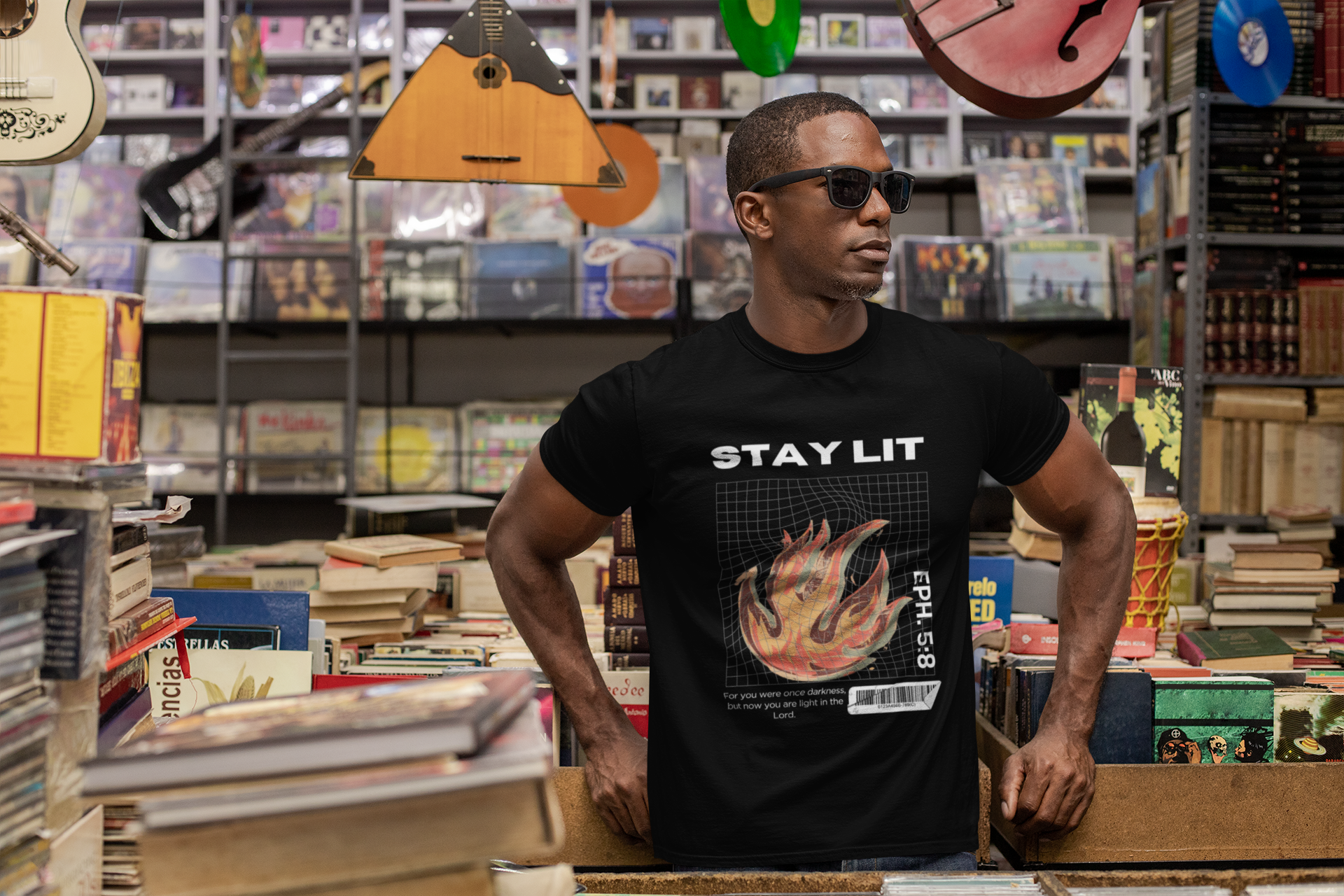 Stay Lit — Ephesians 5:8 Christian Streetwear Tee