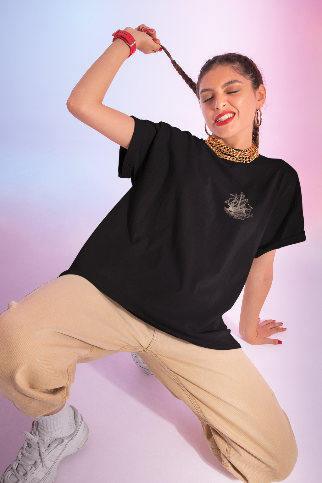Hidden Treasure Sailboat Tee — "Seek Wisdom" Nautical Graphic Shirt