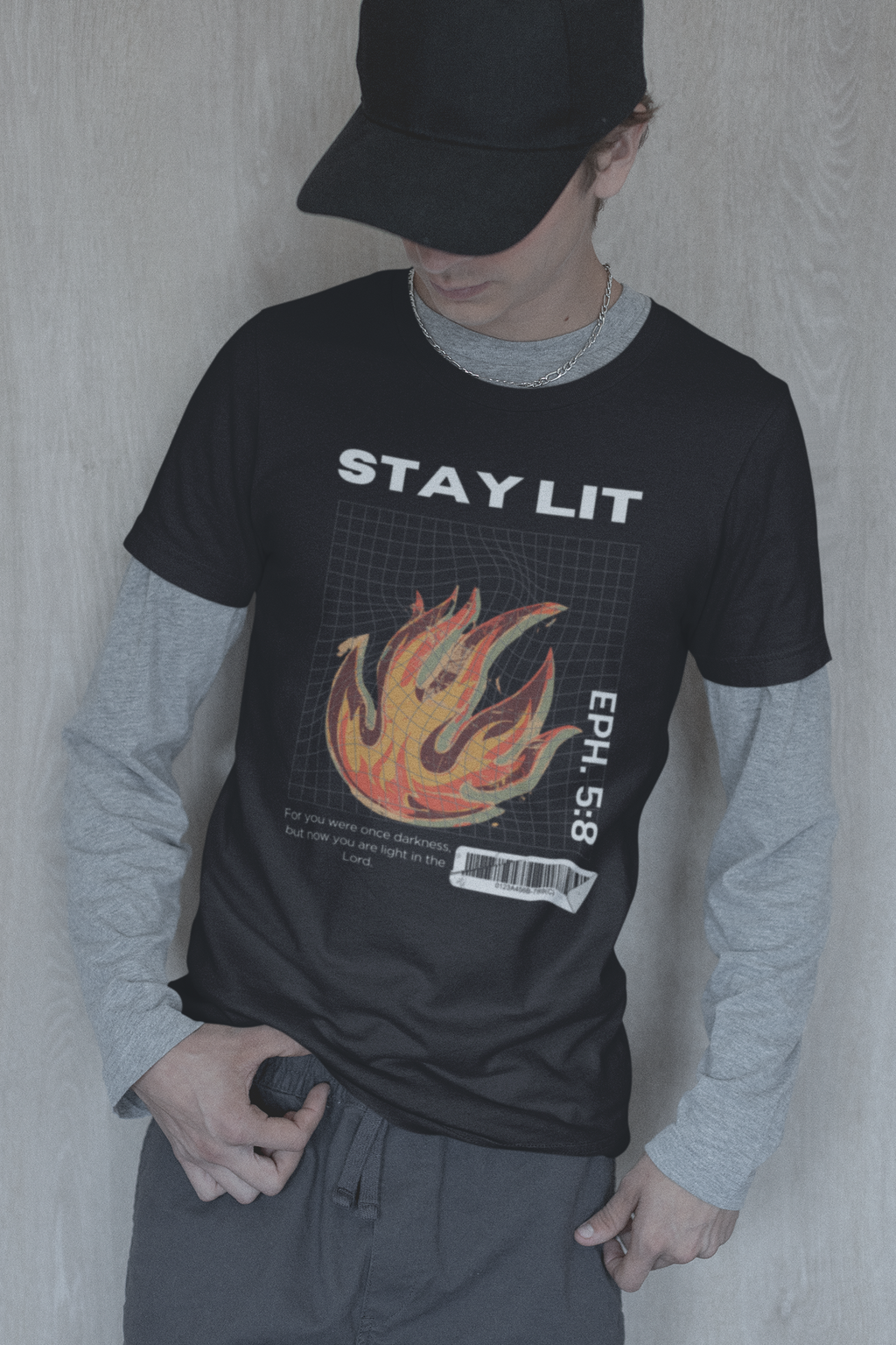 Stay Lit Youth T-Shirt | Faith-Inspired Christian Streetwear