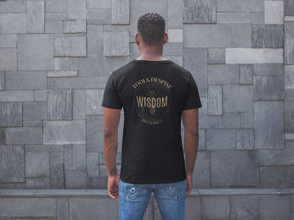 Fools Despise Wisdom Christian Tee | Proverbs 1:7 Streetwear Shirt