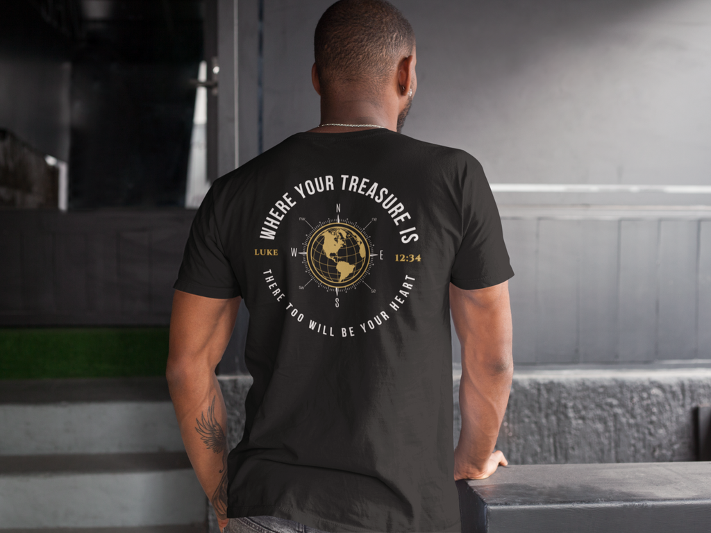 Seeker T-Shirt — 'Where Your Treasure Is' Travel Graphic Tee