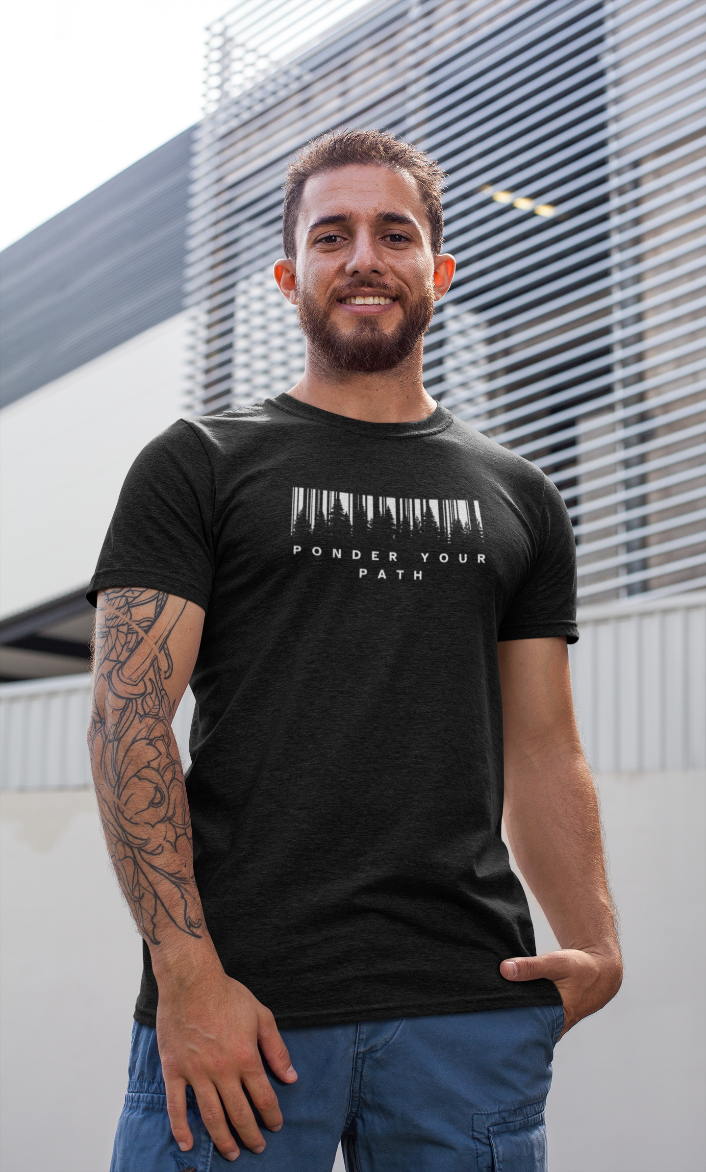 Ponder Your Path Christian Streetwear Tee | Minimal Faith-Inspired Graphic Shirt