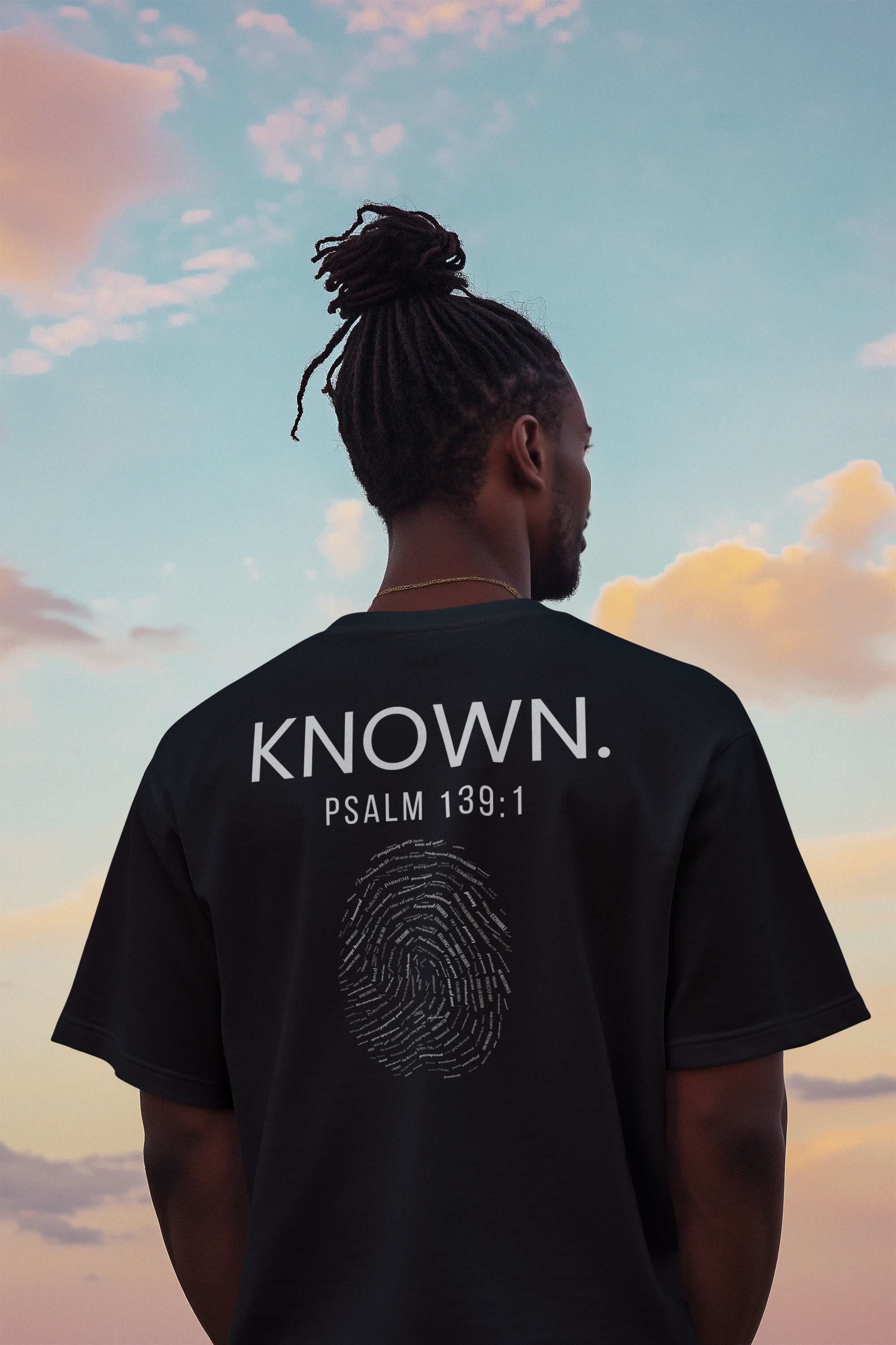 Known — Psalm 139 Christian Streetwear Tee