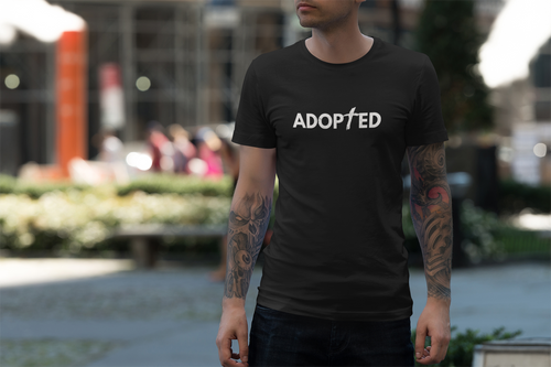 ADOPTED – Minimal Christian Faith T-Shirt | Identity in Christ