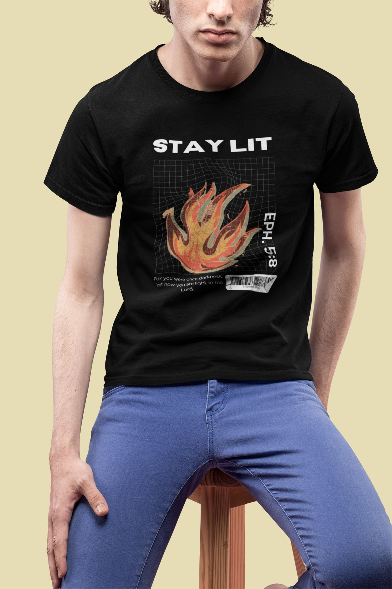 Stay Lit Christian Shirt for Kids | Ephesians 5:8 Christian Youth Shirt