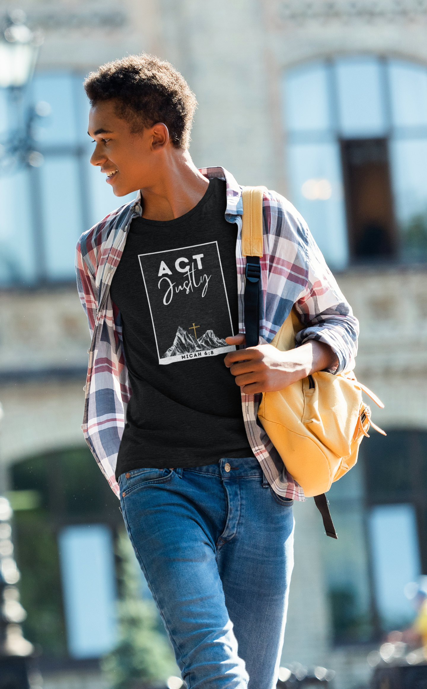 Act Justly Christian Shirt for Kids | Micah 6:8 Unisex Christian Youth Shirt