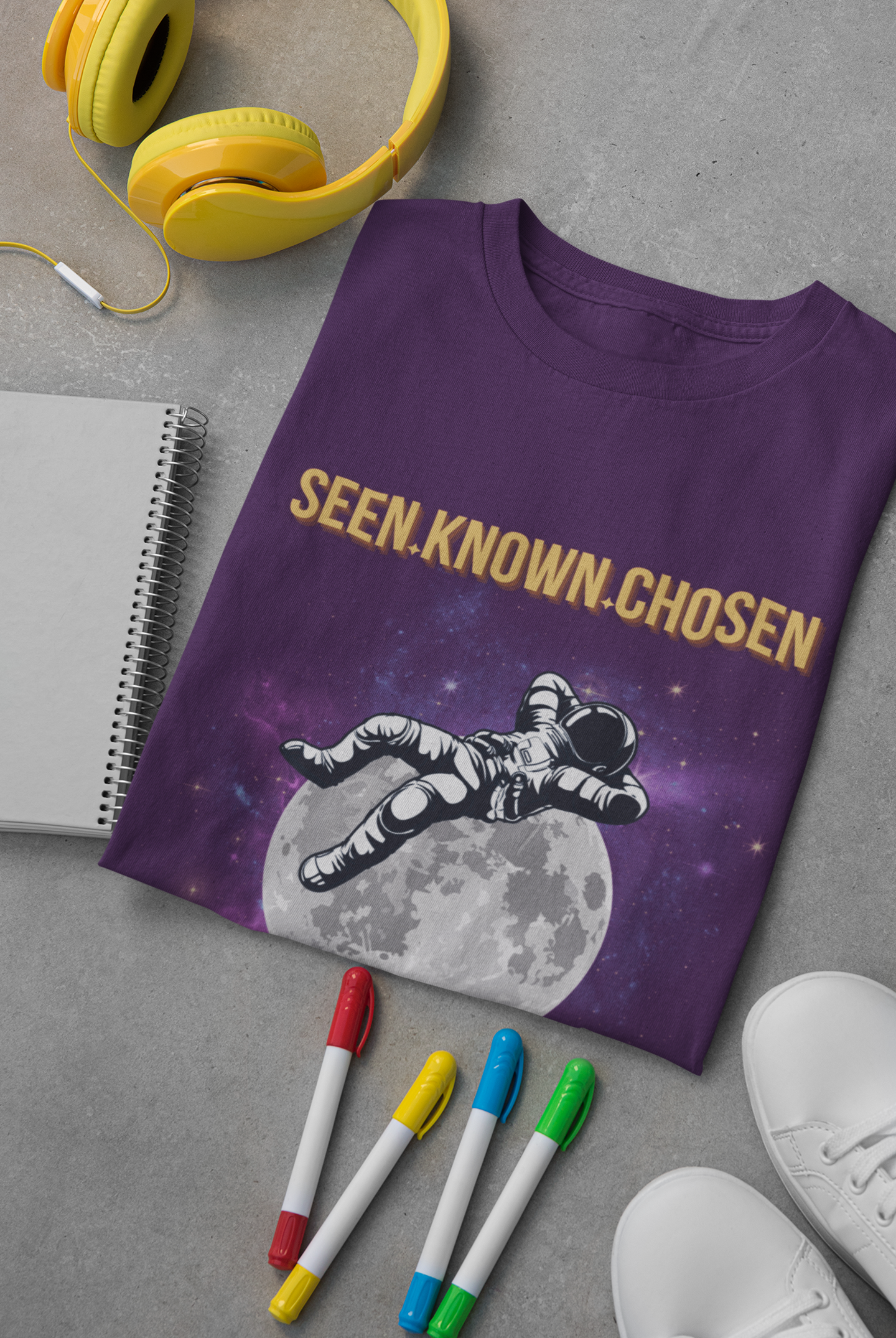 Seen. Known. Chosen. Christian Shirt for Kids | Psalm 139 Unisex Christian Youth Shirt