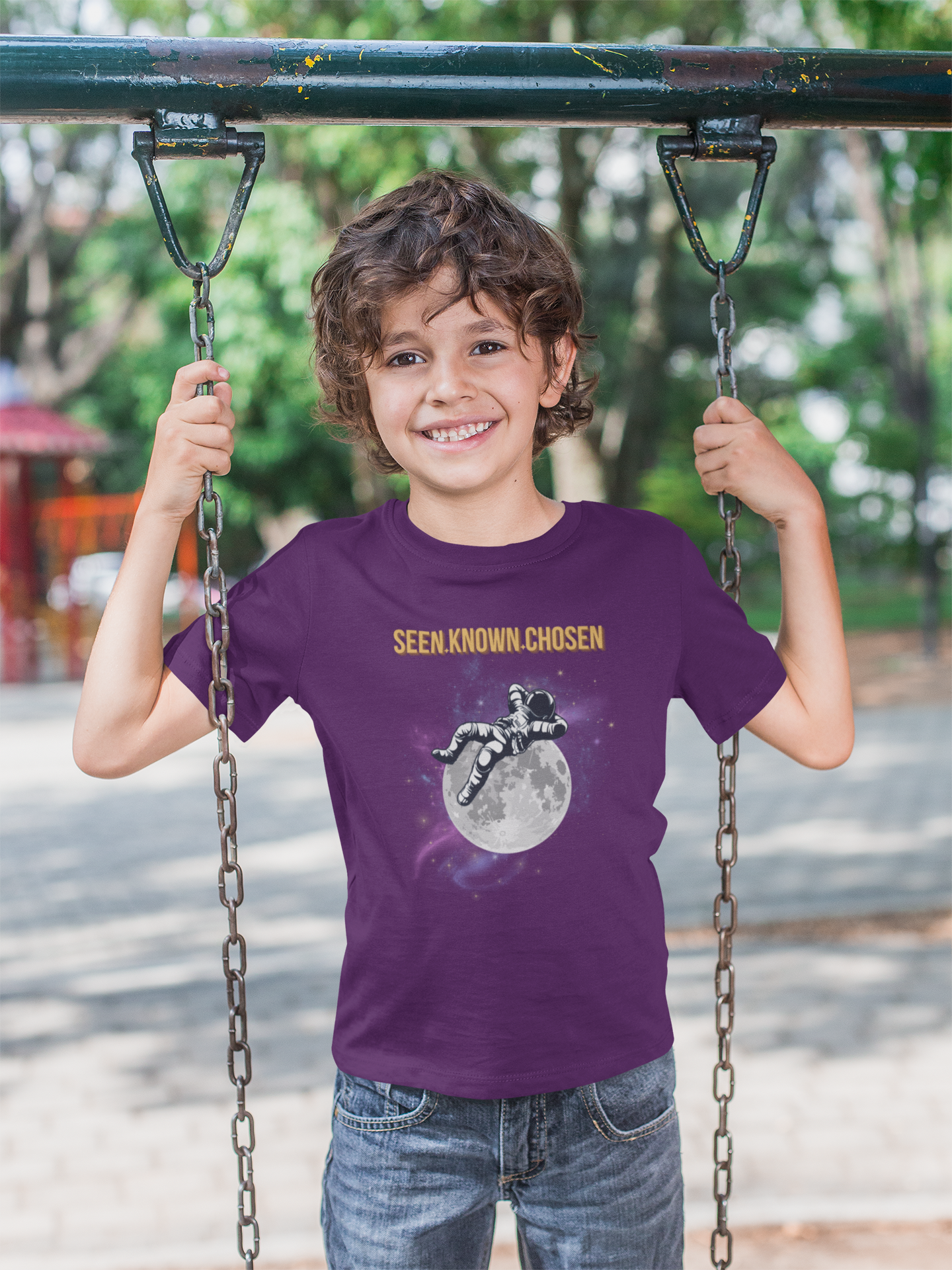 Seen. Known. Chosen. Christian Shirt for Kids | Psalm 139 Unisex Christian Youth Shirt