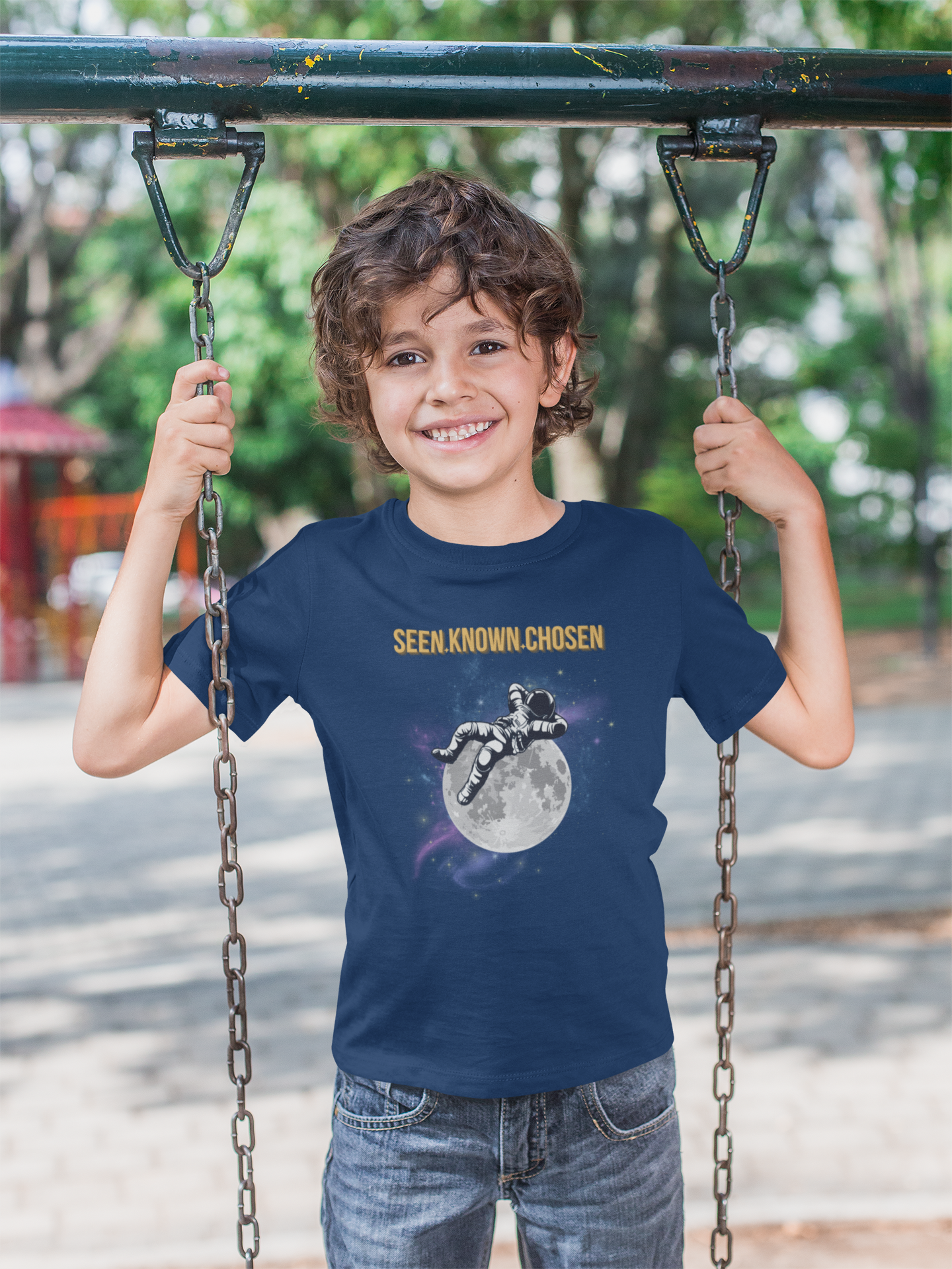 Seen. Known. Chosen. Christian Shirt for Kids | Psalm 139 Unisex Christian Youth Shirt