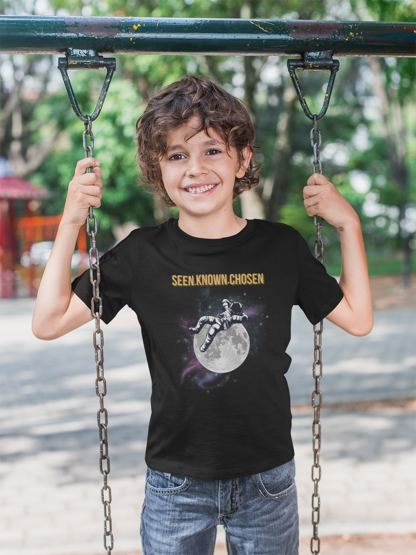 Seen. Known. Chosen. Christian Shirt for Kids | Psalm 139 Unisex Christian Youth Shirt