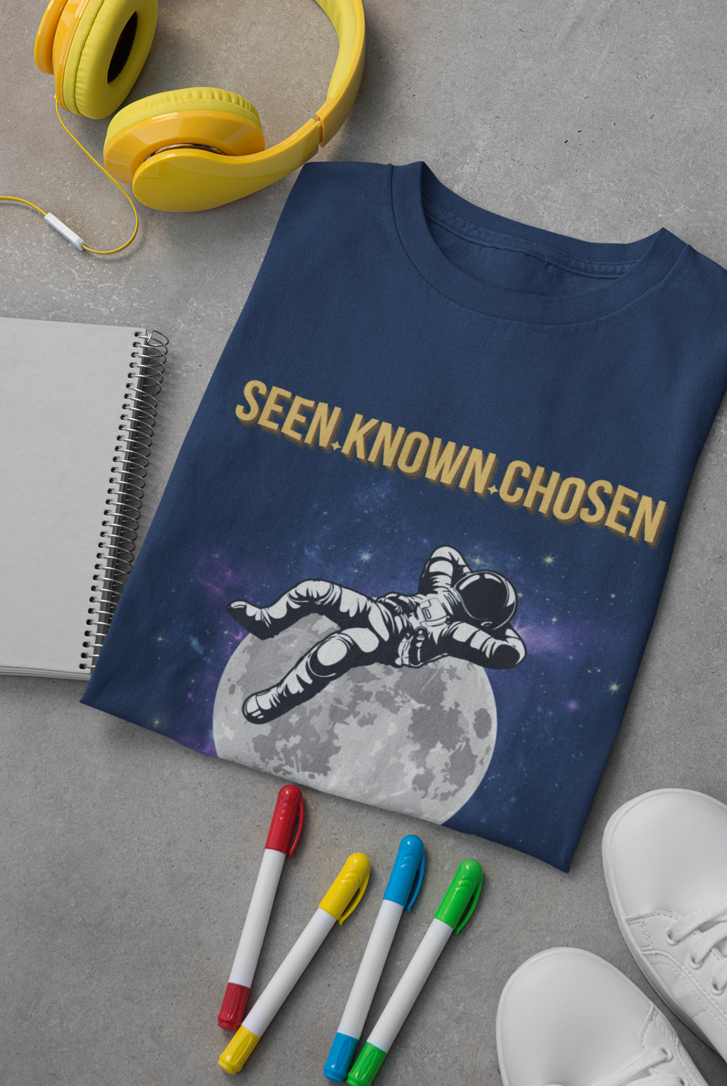 Seen. Known. Chosen. Christian Shirt for Kids | Psalm 139 Unisex Christian Youth Shirt