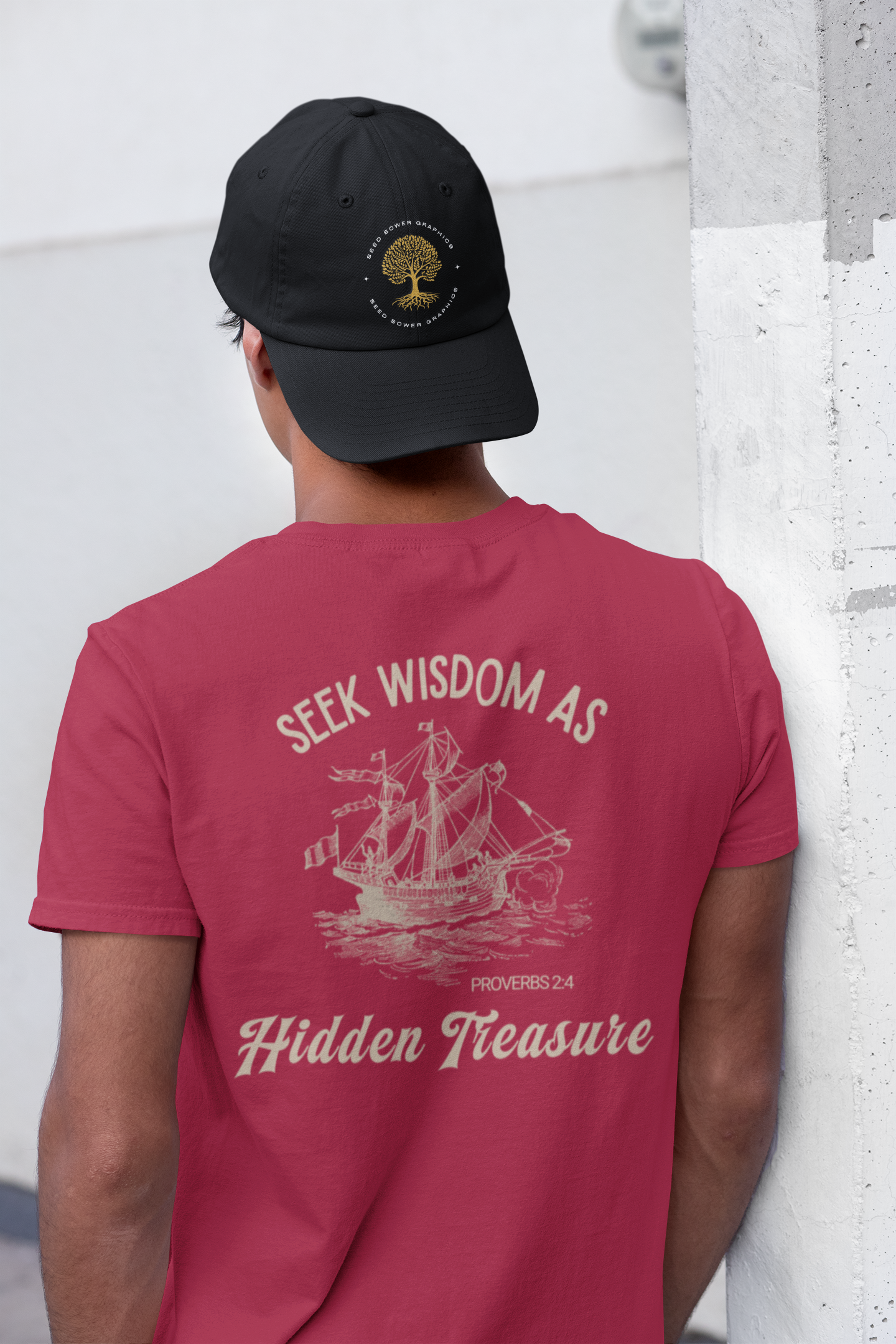 Seek Wisdom as Hidden Treasure Unisex Christian Shirt for Kids