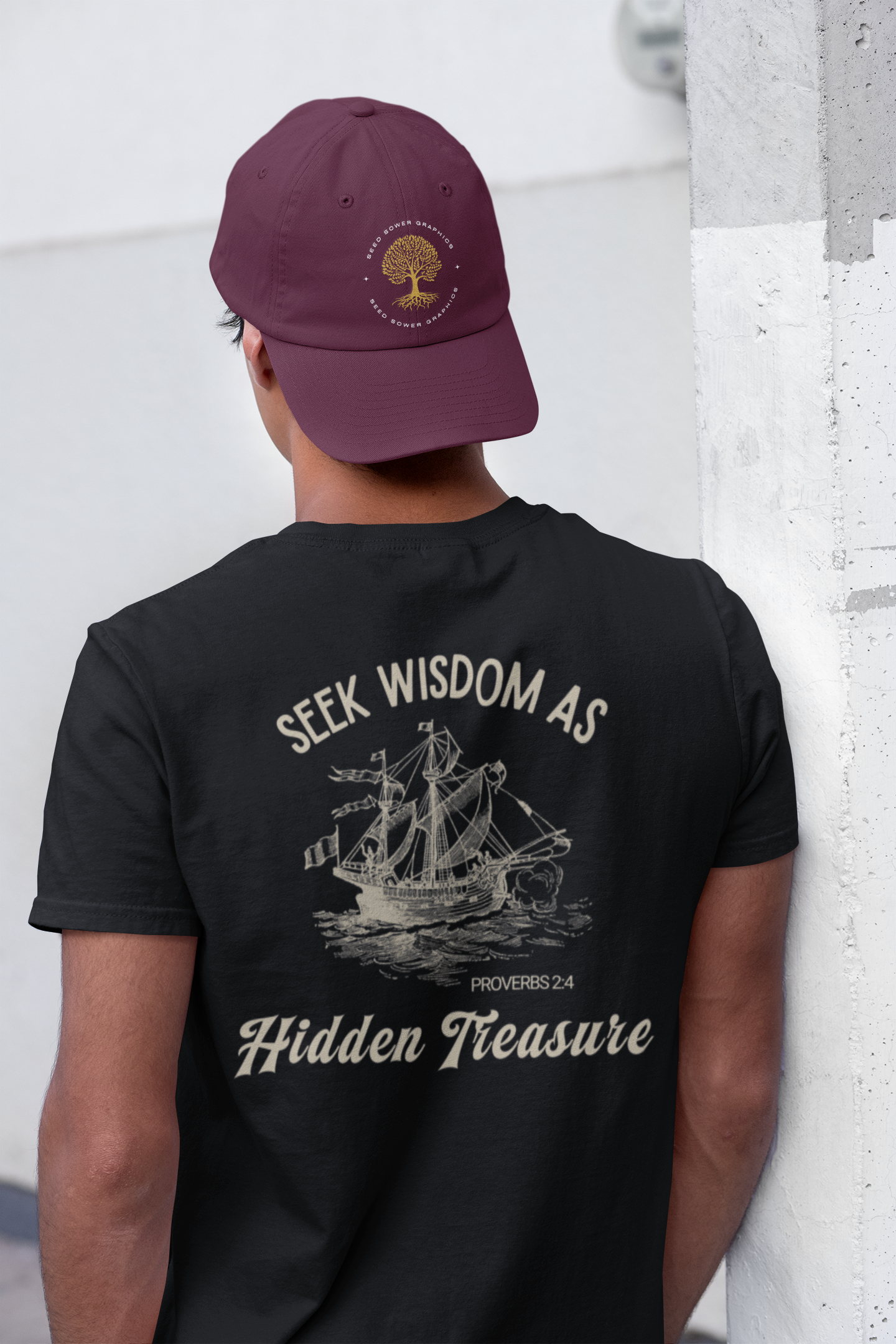 Seek Wisdom as Hidden Treasure Unisex Christian Shirt for Kids