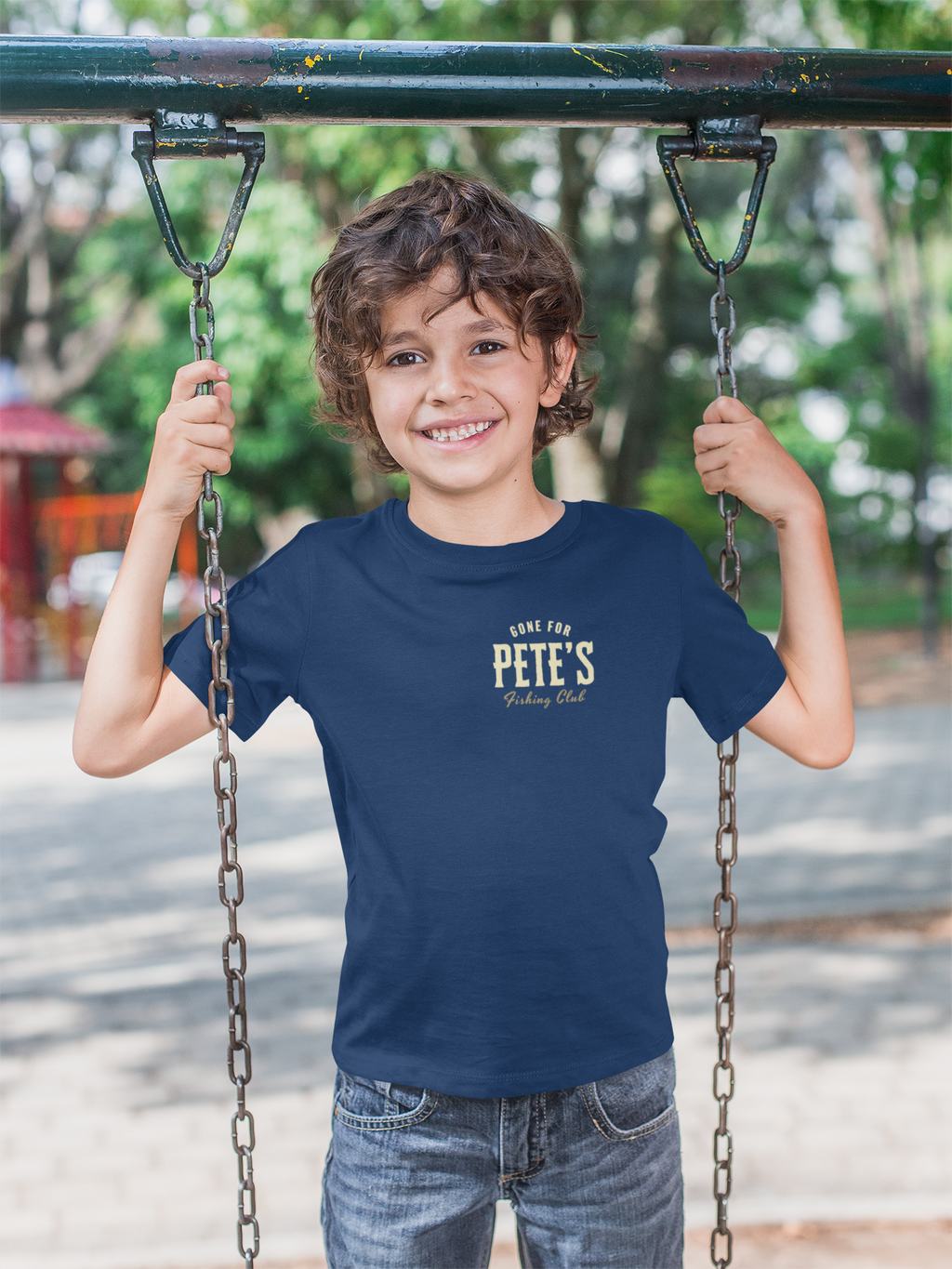Pete's Fishing Club Youth Christian T-Shirt | Matthew 4:19 Unisex Faith Based Graphic Tee