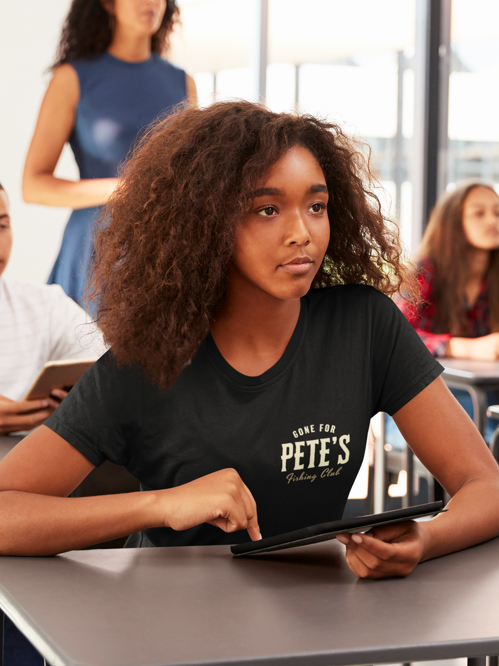 Pete's Fishing Club Youth Christian T-Shirt | Matthew 4:19 Unisex Faith Based Graphic Tee