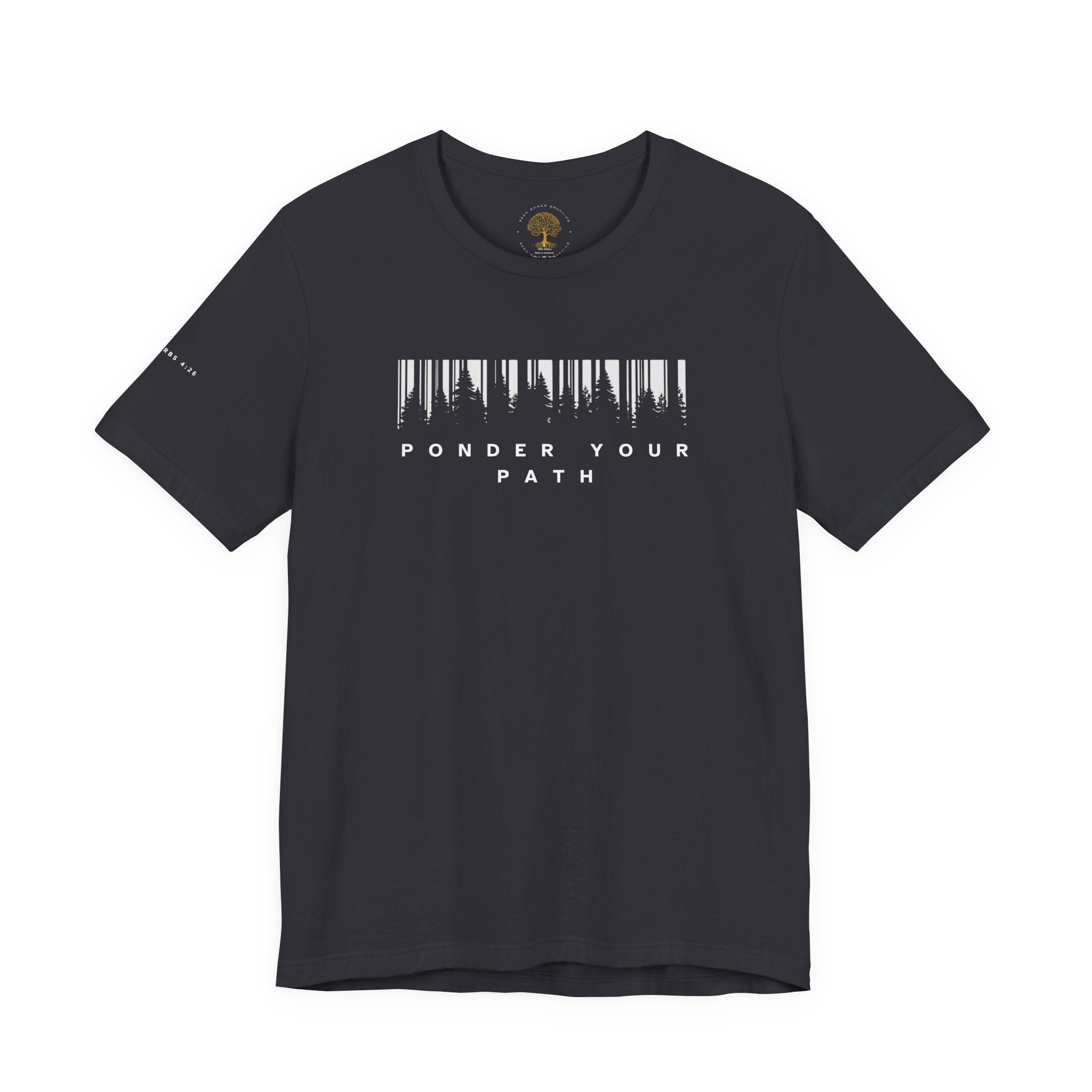 Ponder Your Path Christian Streetwear Tee | Minimal Faith-Inspired Graphic Shirt
