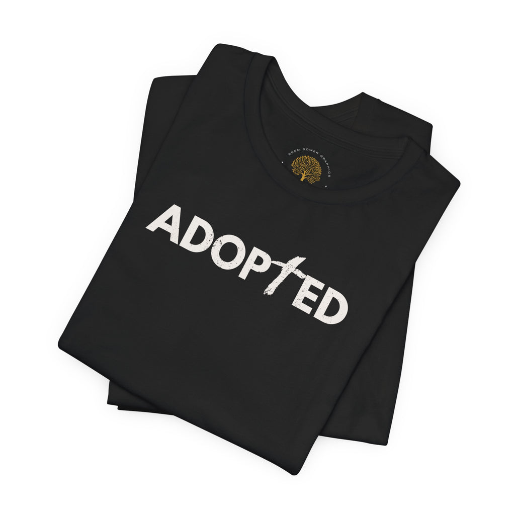 ADOPTED – Minimal Christian Faith T-Shirt | Identity in Christ