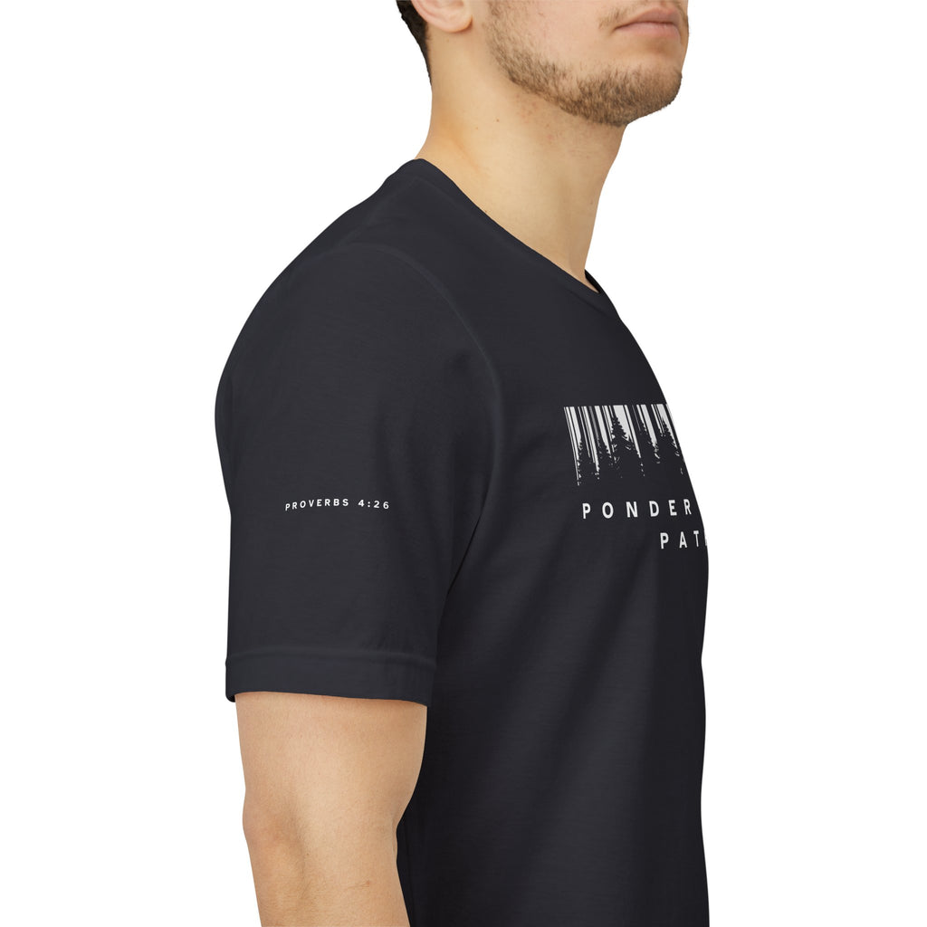 Ponder Your Path Christian Streetwear Tee | Minimal Faith-Inspired Graphic Shirt