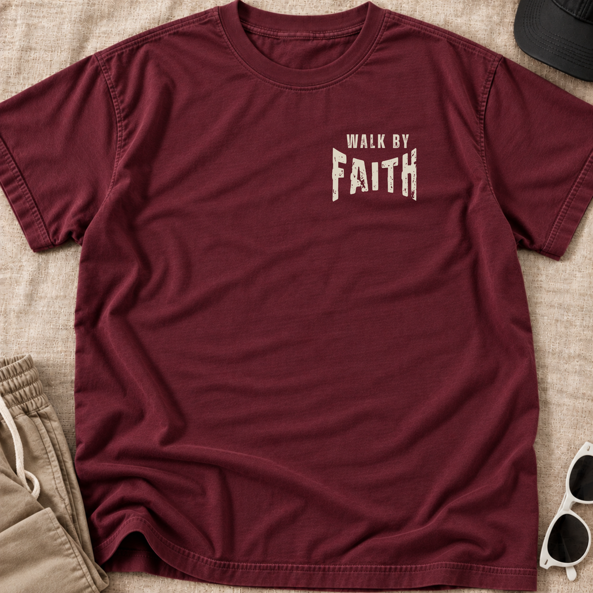 Walk by Faith Adult T-Shirt