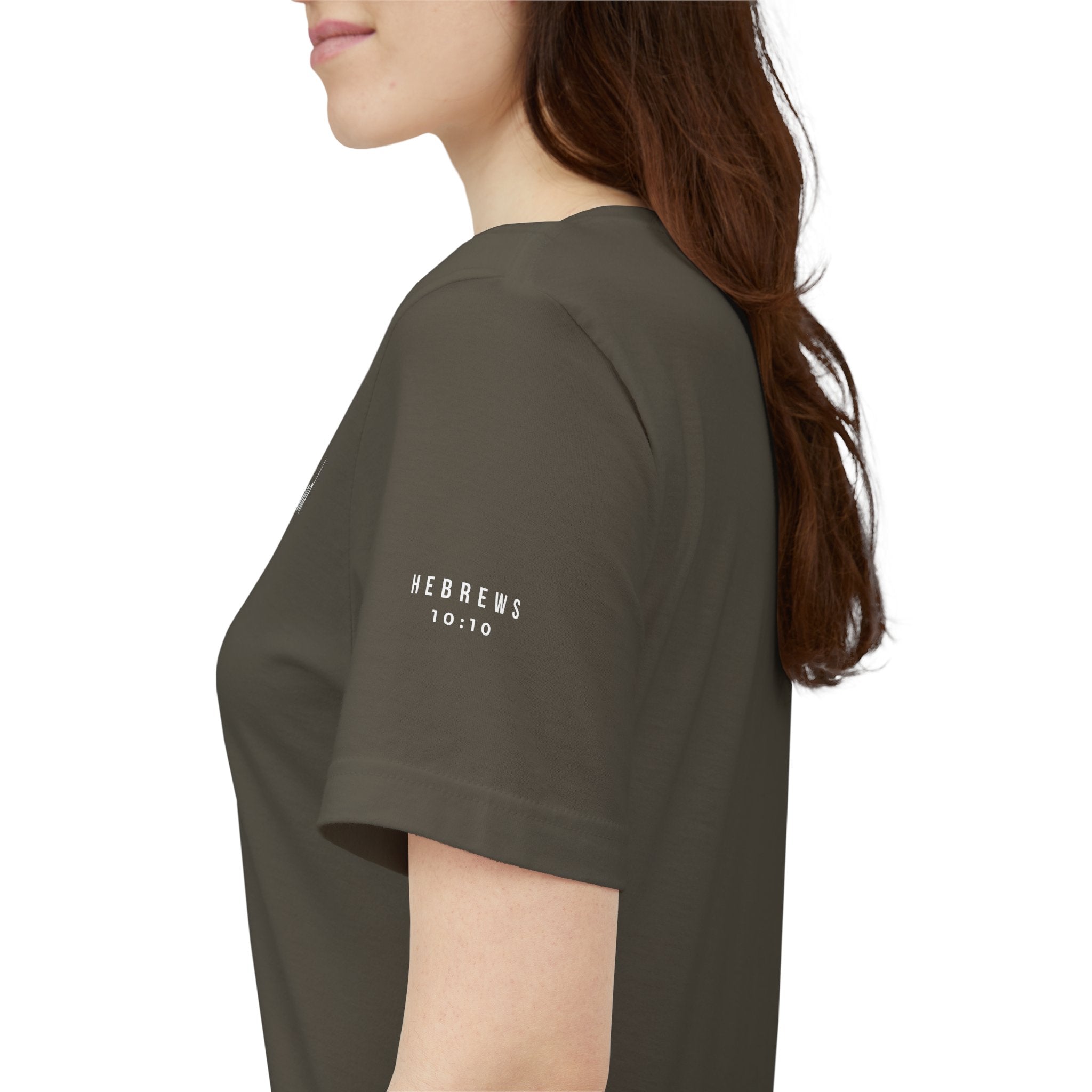 Sanctified – Christian Minimal Script Tee | Set Apart in Christ
