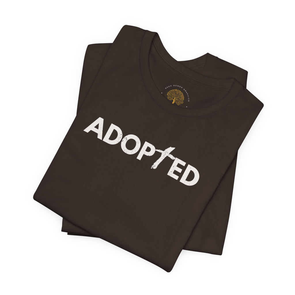 ADOPTED – Minimal Christian Faith T-Shirt | Identity in Christ