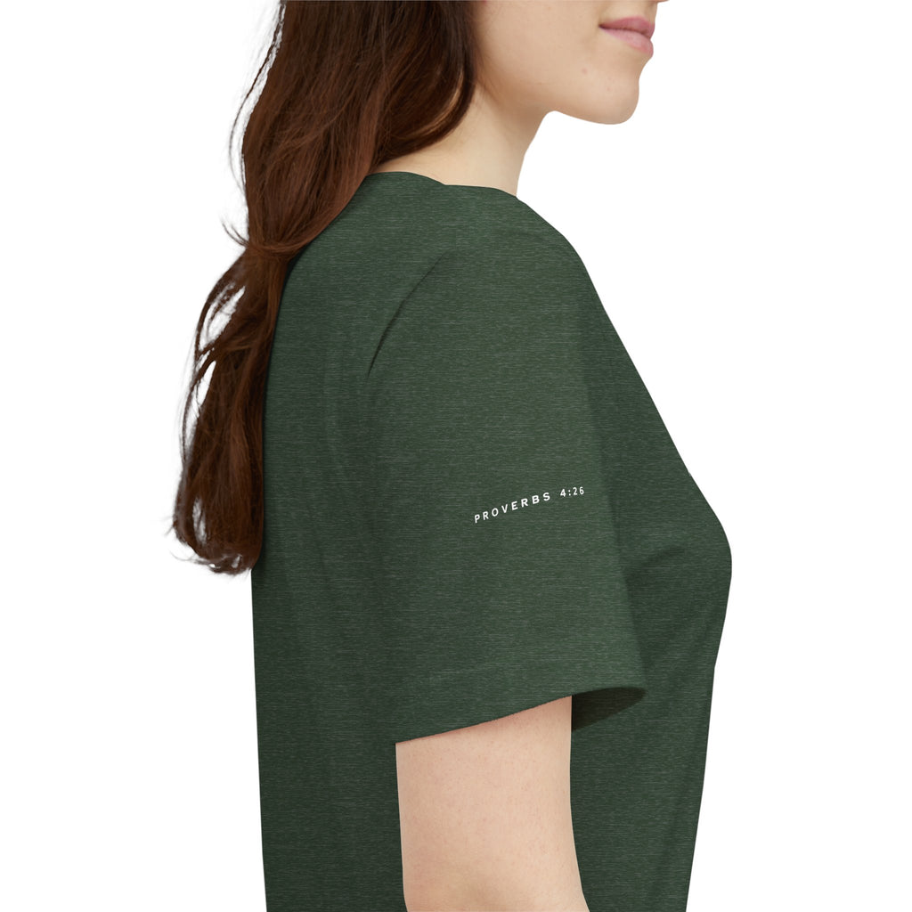 Ponder Your Path Christian Streetwear Tee | Minimal Faith-Inspired Graphic Shirt
