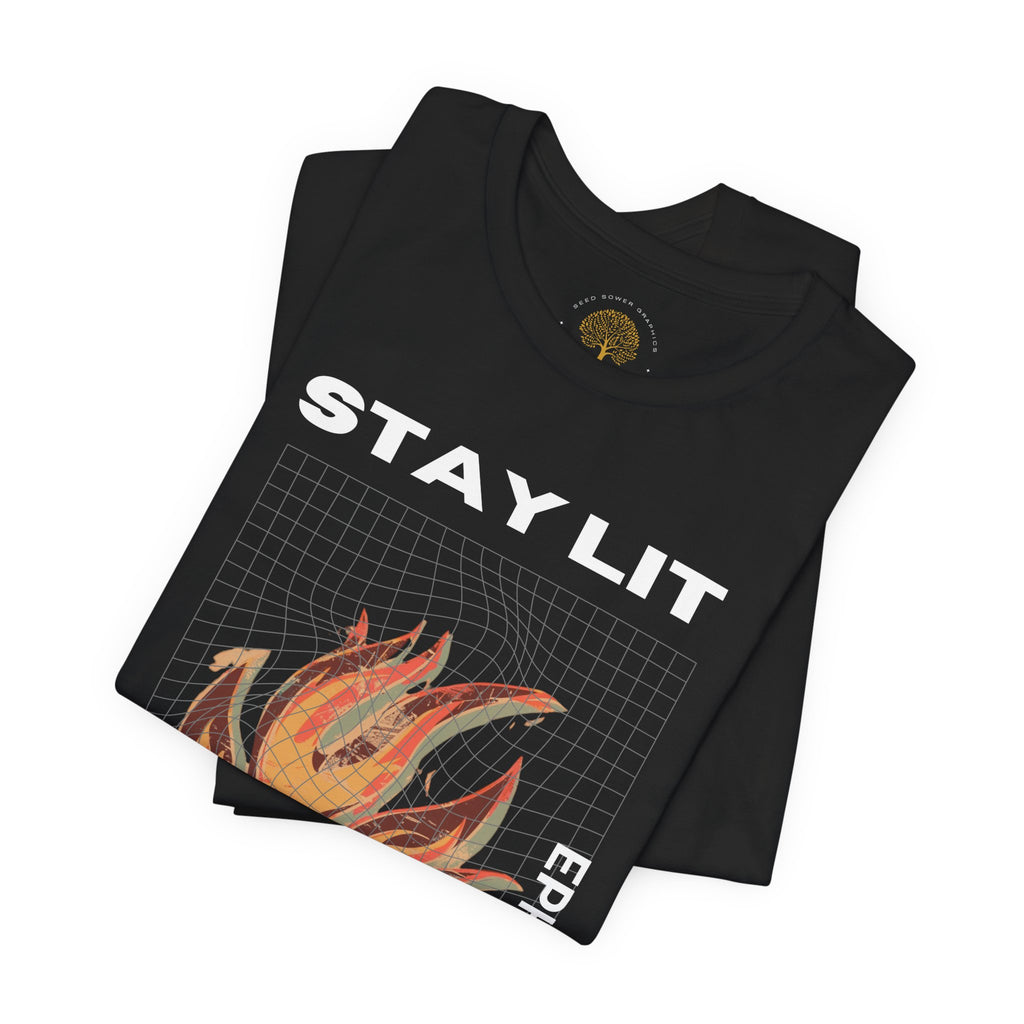 Stay Lit — Ephesians 5:8 Christian Streetwear Tee