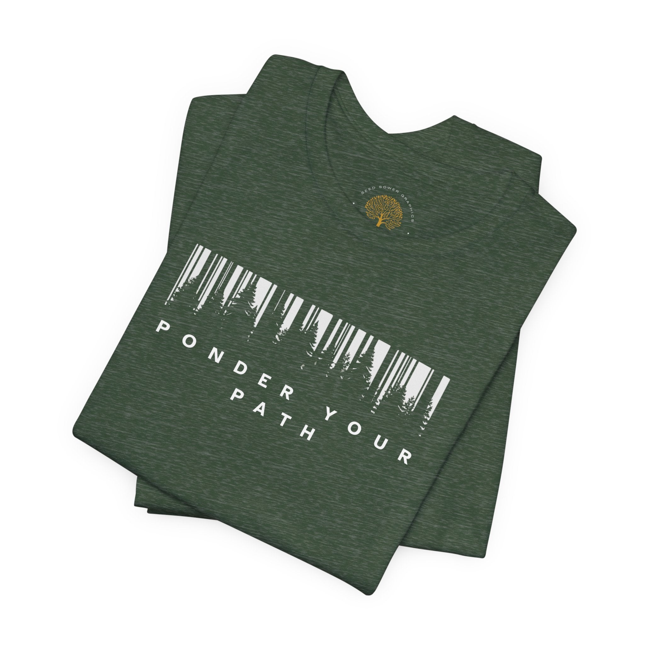 Ponder Your Path Christian Streetwear Tee | Minimal Faith-Inspired Graphic Shirt