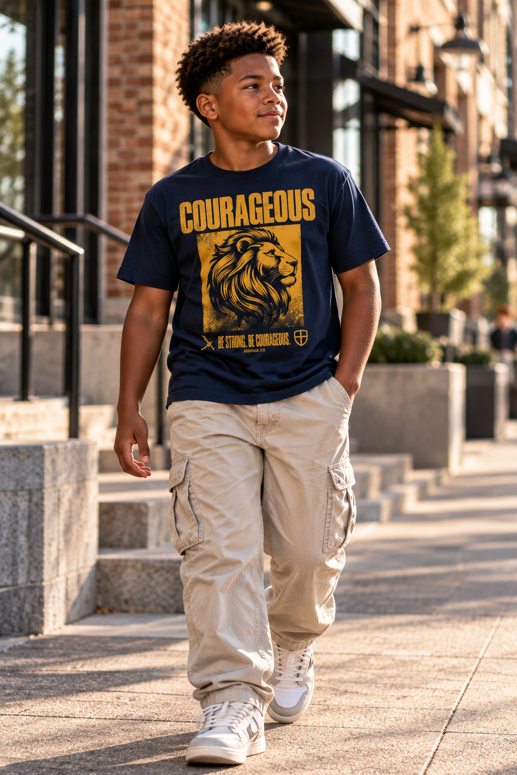 Be Strong & Courageous Youth Shirt
