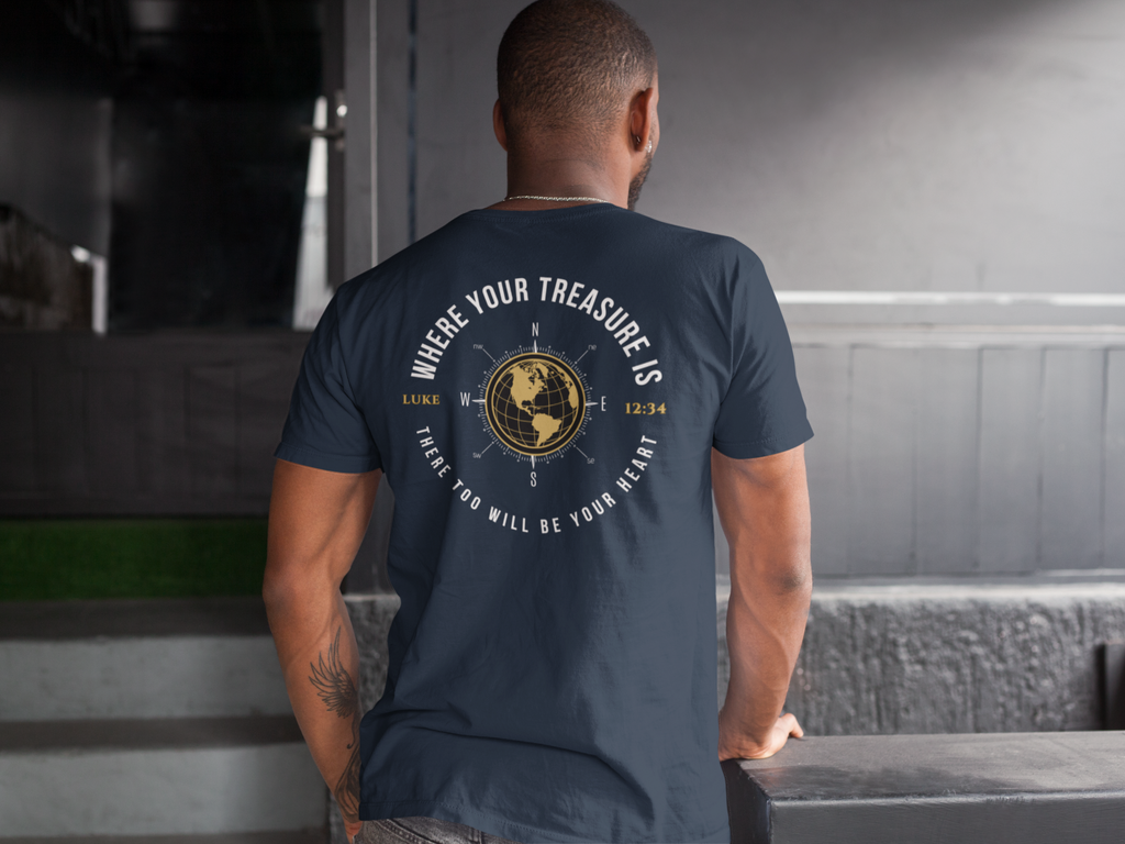Seeker T-Shirt — 'Where Your Treasure Is' Travel Graphic Tee